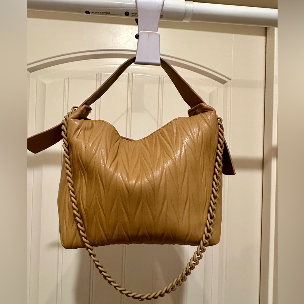 Elegant Tan Double Strapped Women's Bag